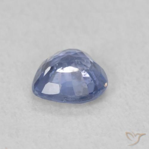 0.34克拉天然蓝宝石，心形，VS