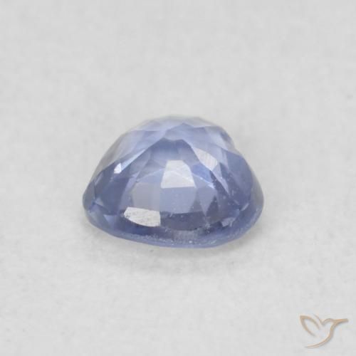 0.31克拉天然蓝宝石，心形，VS