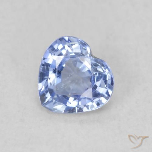 0.34ct 天然 淡蓝色 蓝宝石, 心形, VS