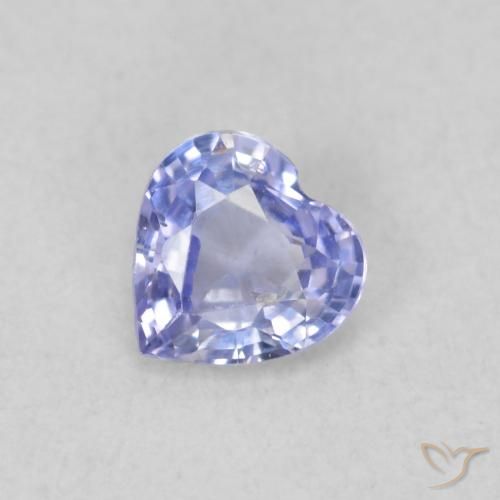 0.41ct 天然 淡蓝色 蓝宝石, 心形, VS