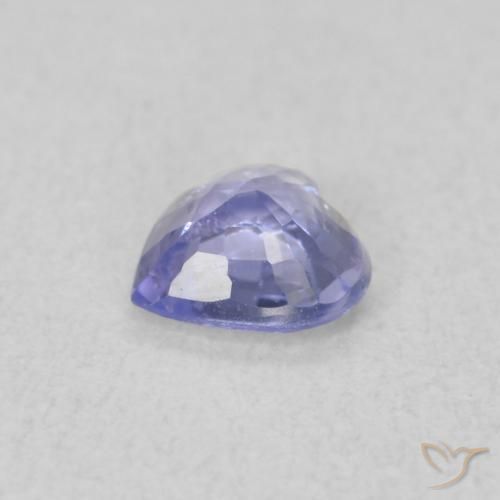 0.41克拉天然蓝宝石，心形，VS