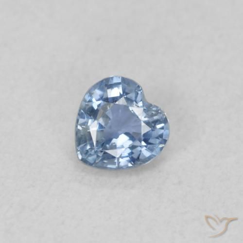 0.28ct 天然 淡紫蓝色 蓝宝石, 心形, VS