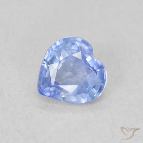 0.45ct 天然 淡紫蓝色 蓝宝石, 心形, VS