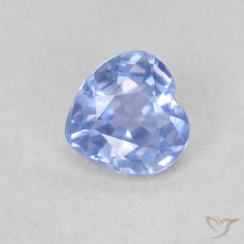0.37ct 天然 淡蓝色 蓝宝石, 心形, VS