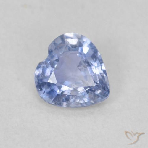 0.30ct 天然 淡蓝色 蓝宝石, 心形, VS