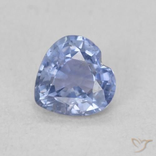 0.37ct 天然 浅紫蓝色 蓝宝石, 心形, VS