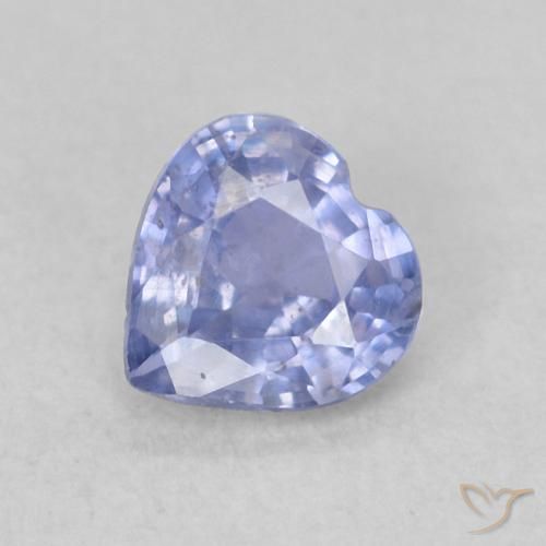 0.42ct 天然 浅蓝色 蓝宝石, 心形, VS
