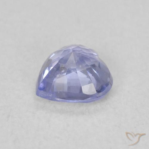 0.39克拉天然蓝宝石，心形，VS
