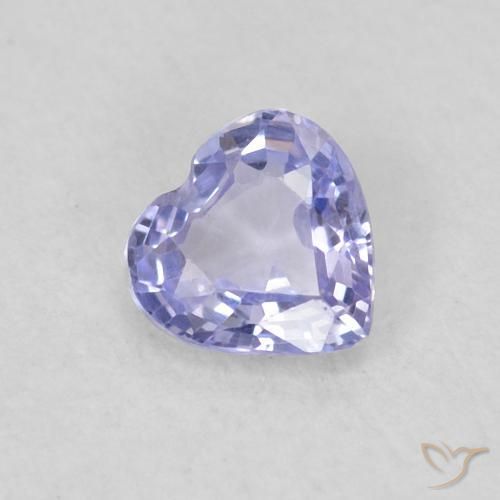 0.28ct 天然 浅蓝色 蓝宝石, 心形, VS