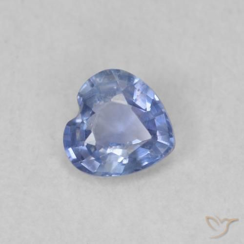 0.31ct 天然 淡蓝色 蓝宝石, 心形, VS