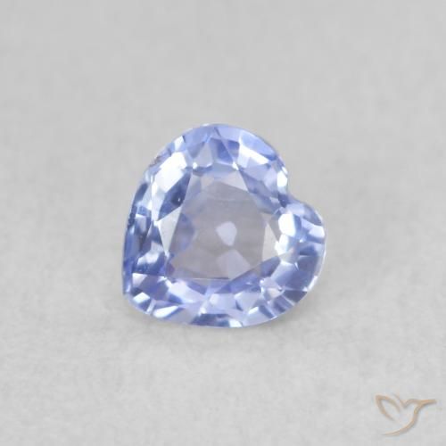 0.37ct 天然 淡蓝色 蓝宝石, 心形, VS