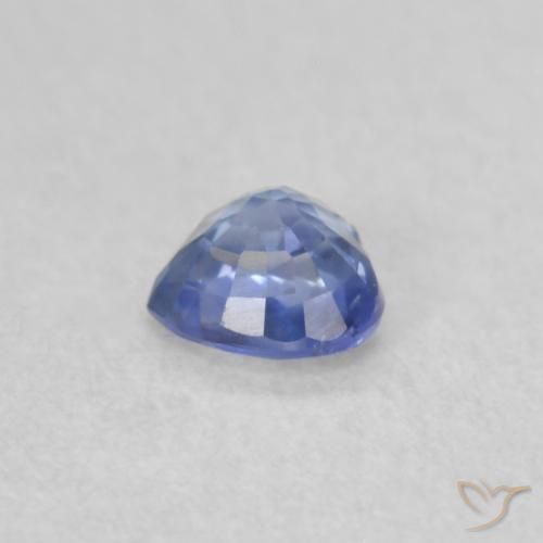 0.36克拉天然蓝宝石，心形，VS