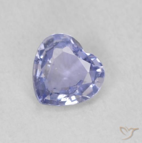 0.37ct 天然 淡蓝色 蓝宝石, 心形, VS