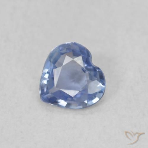 0.22ct 天然 淡紫蓝色 蓝宝石, 心形, VS