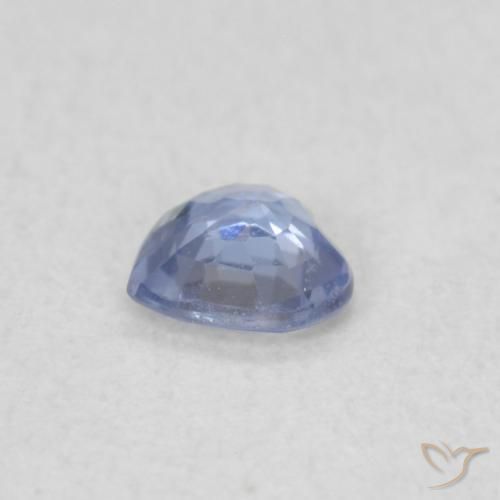 0.22克拉天然蓝宝石，心形，VS