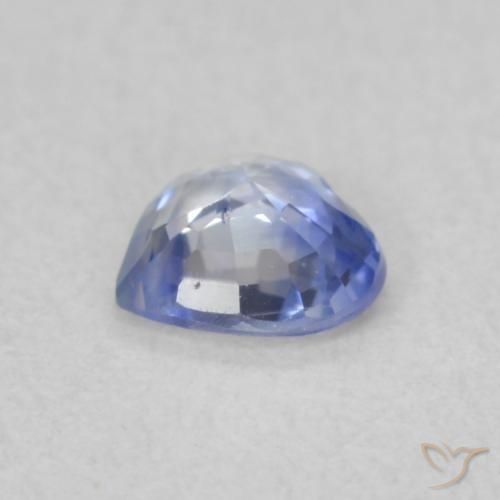 0.38克拉天然蓝宝石，心形，VS