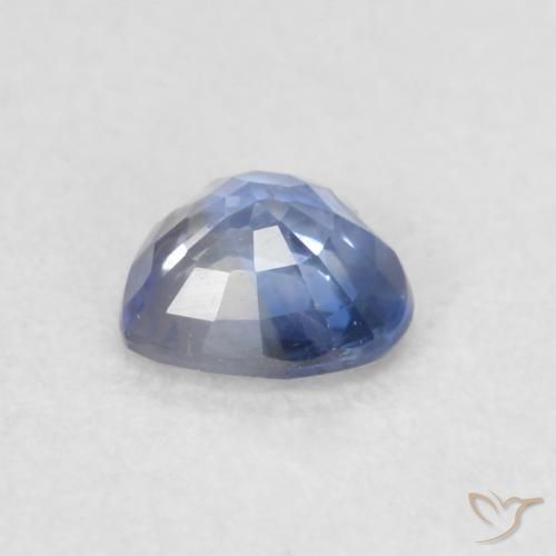 0.36克拉天然蓝宝石，心形，VVS-VS