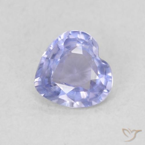0.36ct 天然 浅蓝色 蓝宝石, 心形, VVS-VS