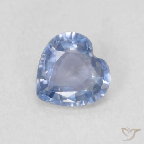 0.32ct 天然 淡紫蓝色 蓝宝石, 心形, VVS-VS
