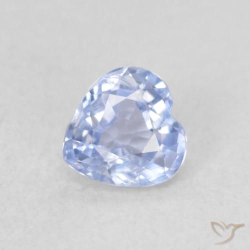 0.36ct 天然 淡蓝色 蓝宝石, 心形, VVS-VS