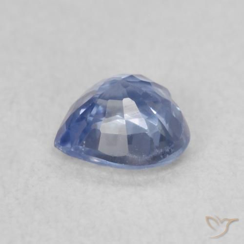 0.43克拉天然蓝宝石，心形，VVS-VS