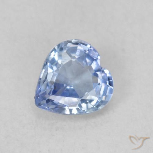 0.35ct 天然 淡紫蓝色 蓝宝石, 心形, VVS-VS