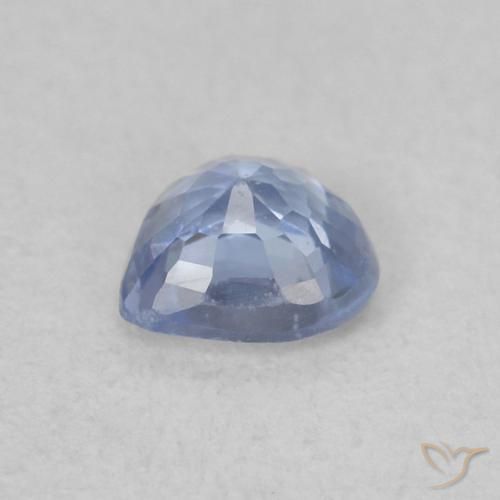 0.35克拉天然蓝宝石，心形，VVS-VS