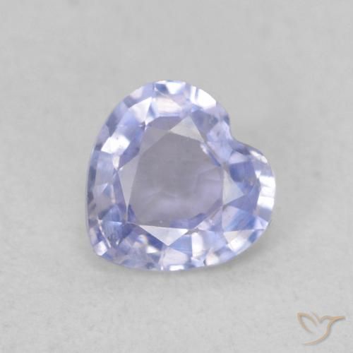0.38ct 天然 淡紫蓝色 蓝宝石, 心形, VS