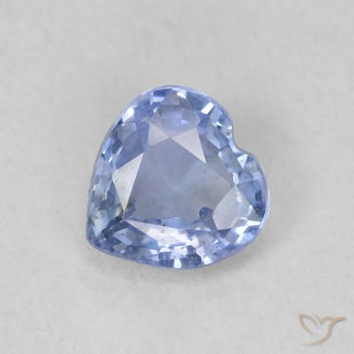 0.33ct 天然 浅蓝色 蓝宝石, 心形, VS