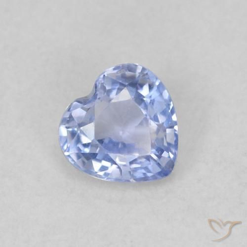 0.30ct 天然 淡蓝色 蓝宝石, 心形, VS