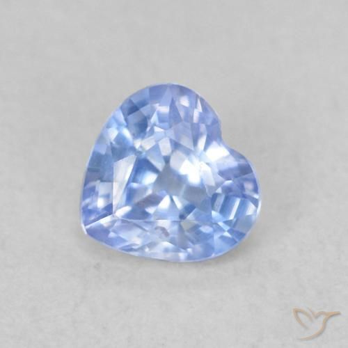 0.35ct 天然 淡紫蓝色 蓝宝石, 心形, VS