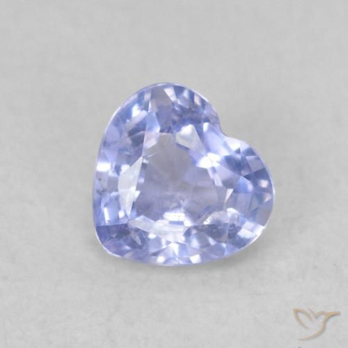 0.39ct 天然 淡紫蓝色 蓝宝石, 心形, VS