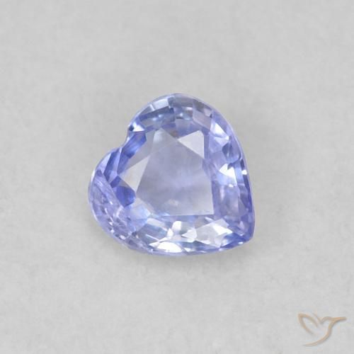 0.23ct 天然 浅蓝色 蓝宝石, 心形, VS