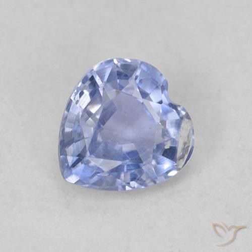 0.37ct 天然 淡蓝色 蓝宝石, 心形, VS