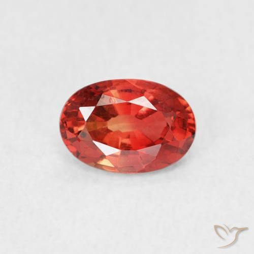 0.68ct 天然 中红 蓝宝石, 椭圆形, VVS-VS