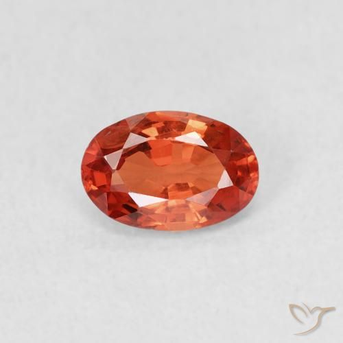 0.64ct 天然 明亮的深红色 蓝宝石, 椭圆形, VVS-VS