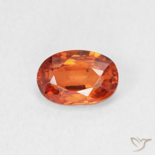 0.68ct 天然 中橙 蓝宝石, 椭圆形, VS