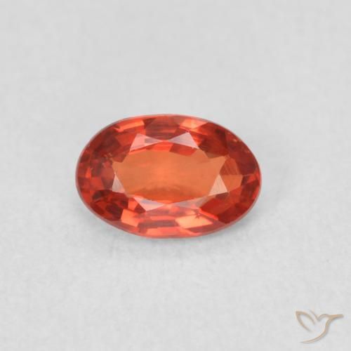 0.58ct 天然 中红 蓝宝石, 椭圆形, VVS-VS