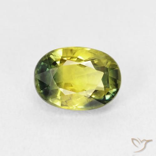 1.75ct 天然 暖土绿 蓝宝石, 椭圆形, VVS-VS