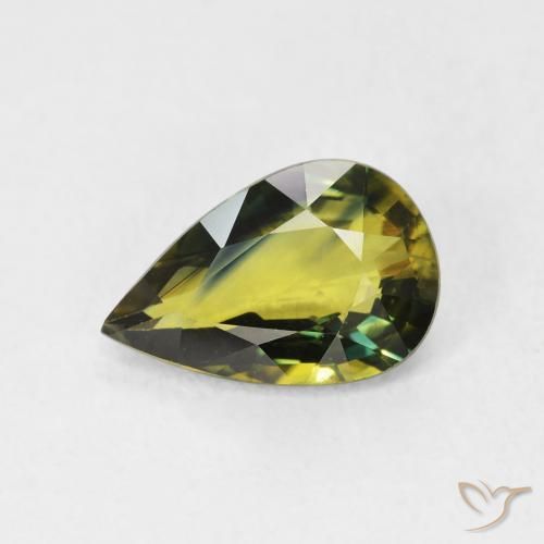 2.11ct 天然 彩色 蓝宝石, 梨形, VVS-VS
