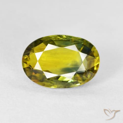 3.13ct 天然 深金棕色 蓝宝石, 椭圆形, VS