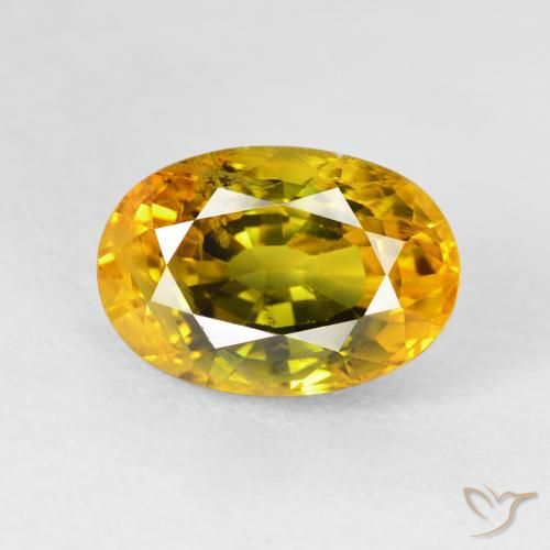 5.95ct 天然 深金色 蓝宝石, 椭圆形, VS