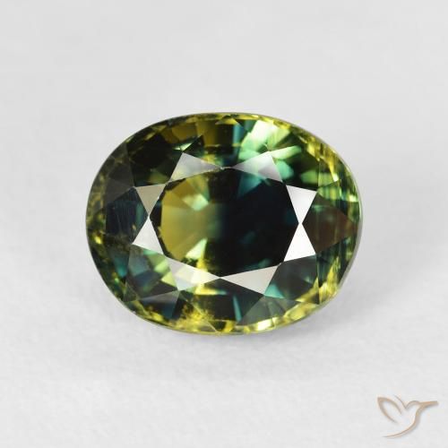 3.97ct 天然 深林绿 蓝宝石, 椭圆形, VS