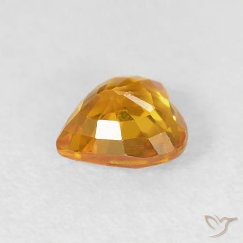 0.51克拉天然蓝宝石，心形，VVS-VS