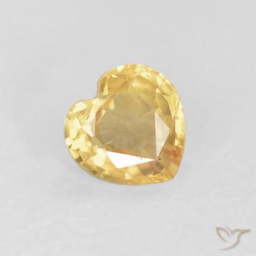 0.44ct 天然 中金 蓝宝石, 心形, VS
