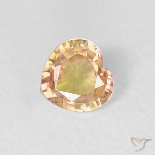 0.33ct 天然 彩色 蓝宝石, 心形, VVS-VS