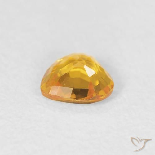 0.35克拉天然蓝宝石，心形，VS
