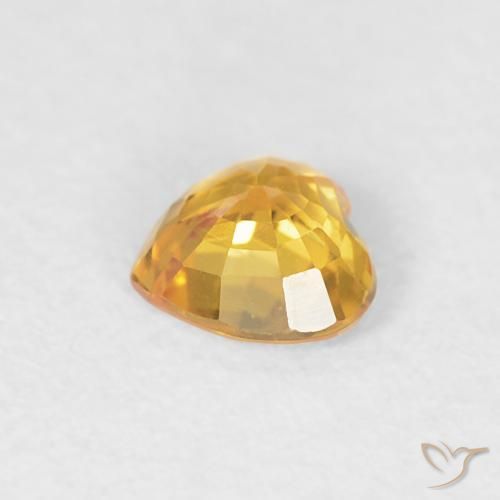 0.43克拉天然蓝宝石，心形，VVS-VS