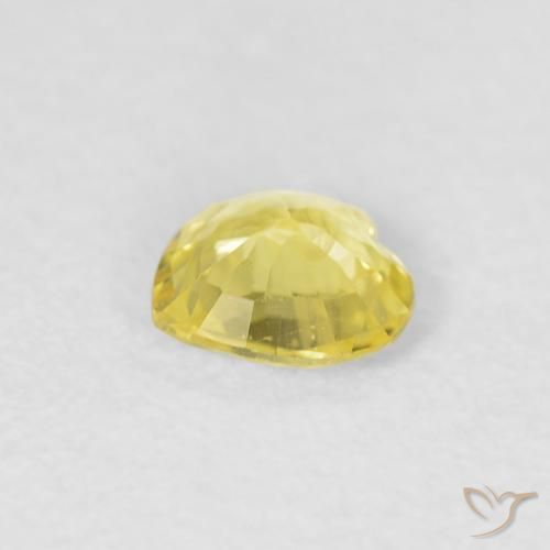 0.34克拉天然蓝宝石，心形，VVS-VS