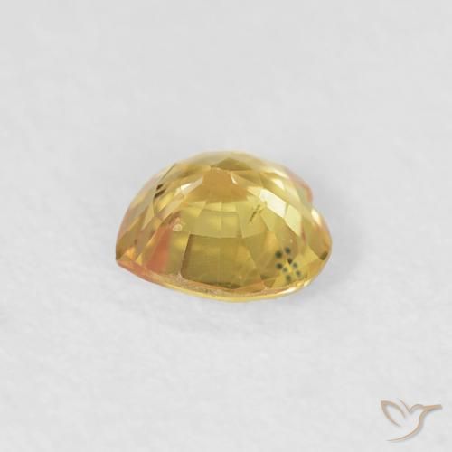 0.39克拉天然蓝宝石，心形，VVS-VS